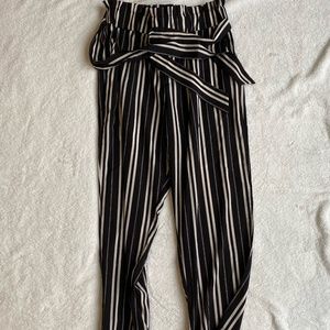 Black and White Stripped Pants
